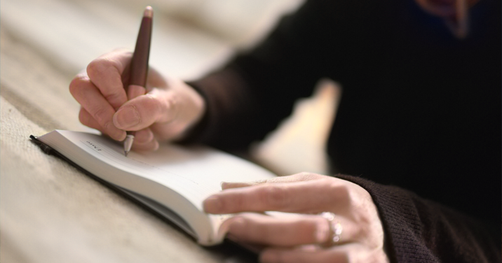 Paola Minussi lay celebrant while writing