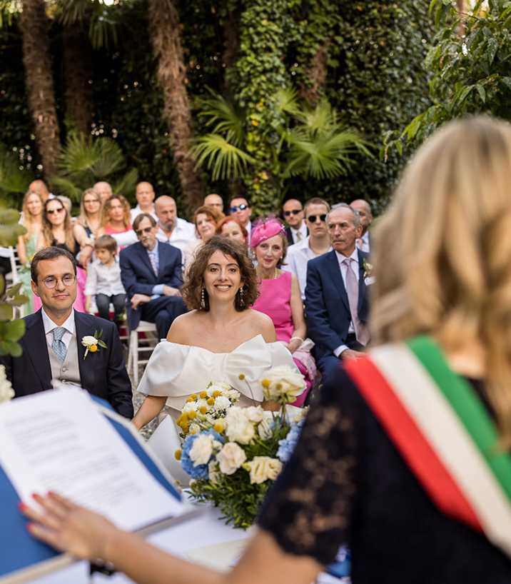 Paola Minussi celebrates the Nidžara and Pietro's civil wedding