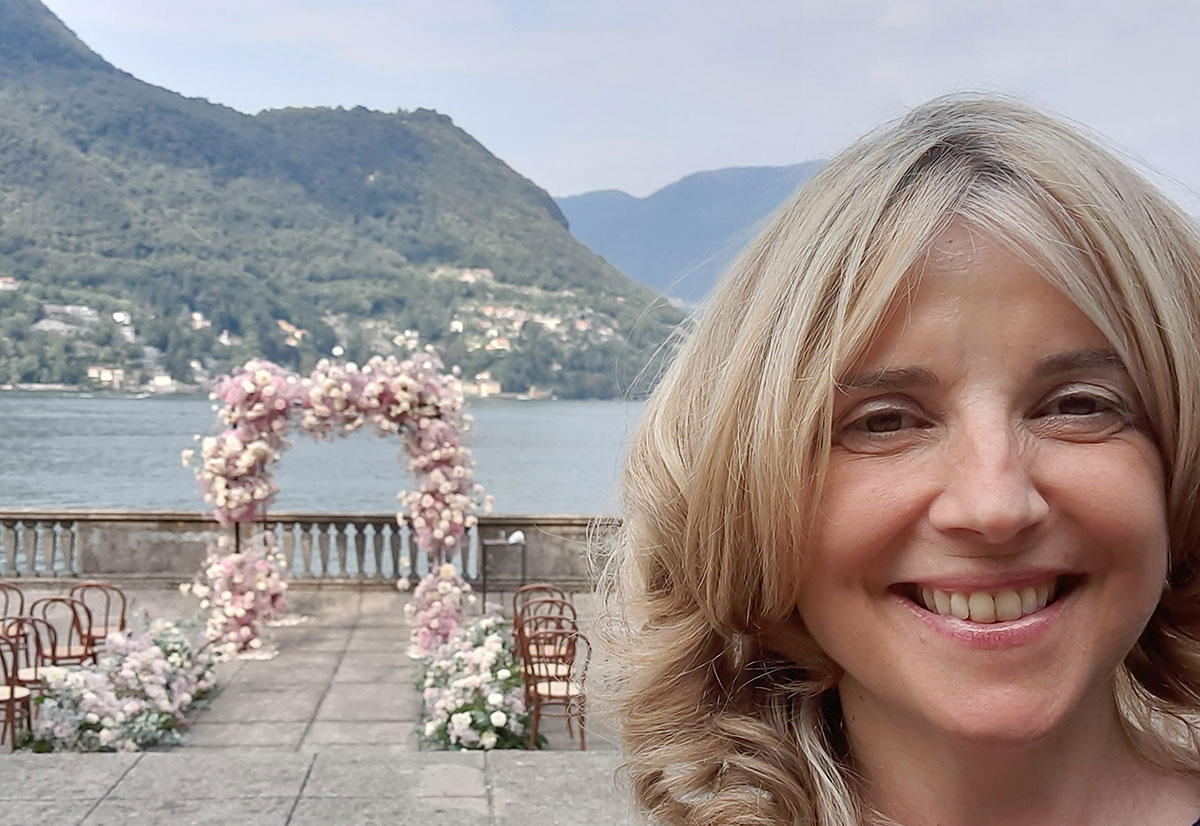 The secular-humanist celebrant Paola Minussi, Villa Pizzo, an unforgettable wedding