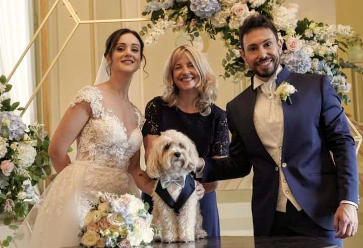 Vania & Gaetano’s (and Shuffle’s) unforgettable symbolic wedding ceremony: when love has four paws