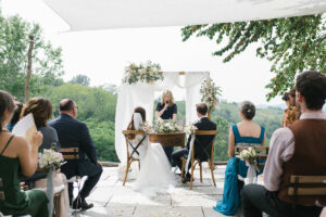 Paola minussi celebrates a humanist secular wedding ceremony