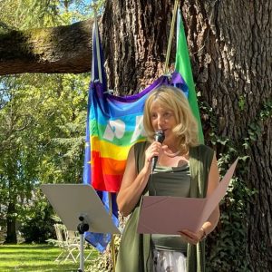 Paola Minussi celebrates a Rainbow Union
